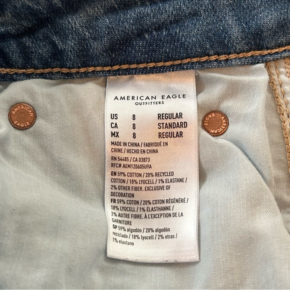 American Eagle Outfitters Blue Flare & Wide Leg Jeans - Picture 9 of 10